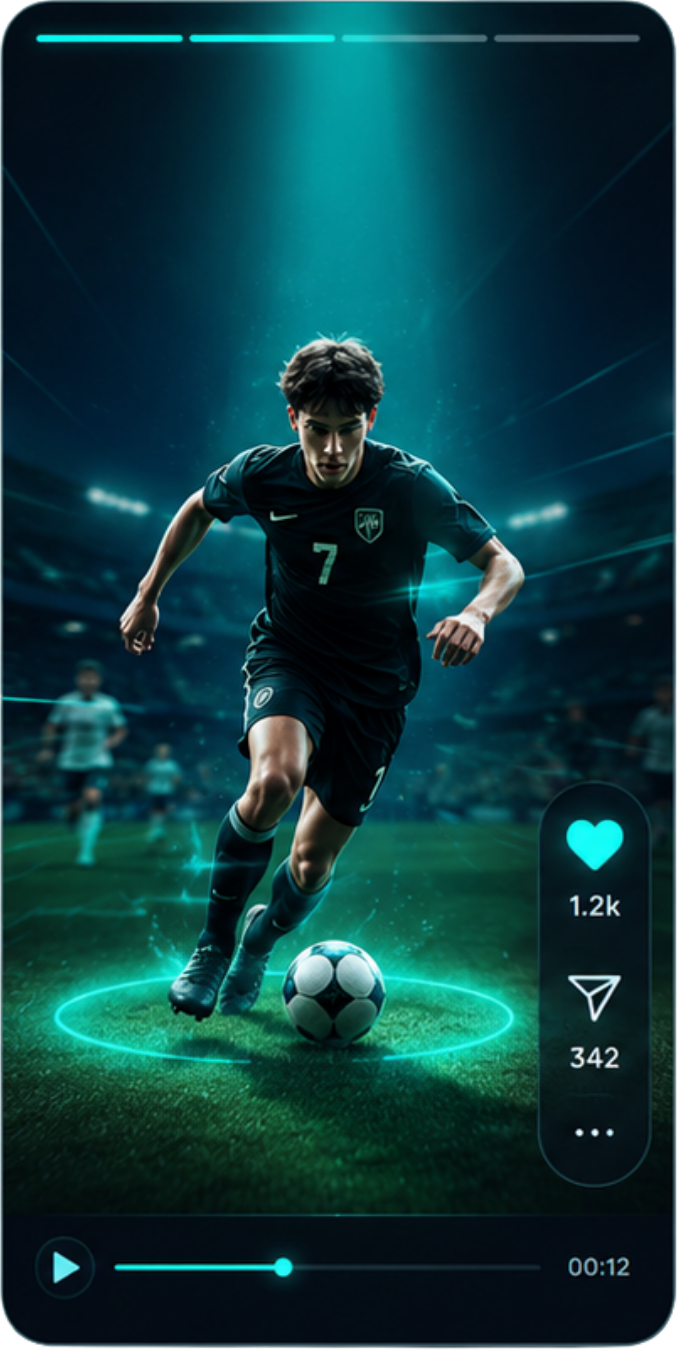 KICKO vertical Quick Reel editor preview